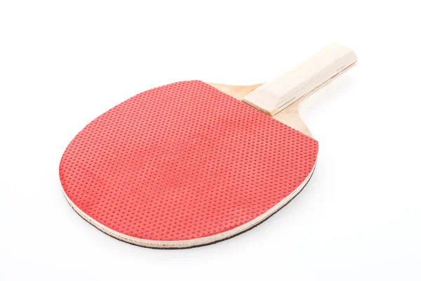 Rakieta tenis stołowy na białym tle na białym tle — Zdjęcie stockowe
