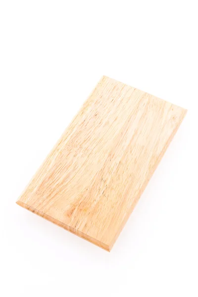 Dřevěné řezání deska izolované na bílém pozadí — Stock fotografie