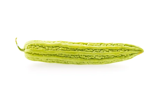 Bitter melon isolerad på vit bakgrund — Stockfoto