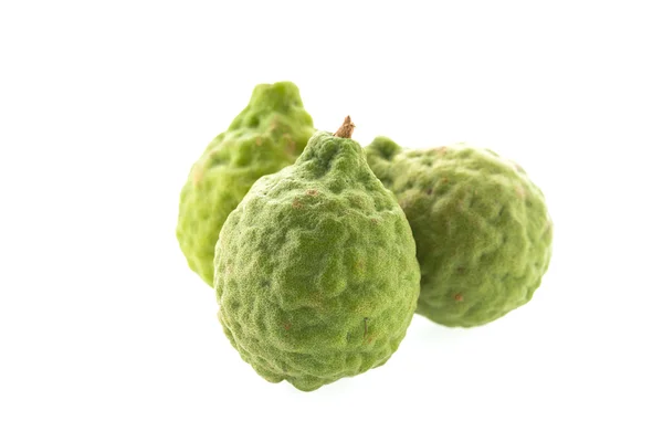 Kaffir lime isolated on white background — Stock Photo, Image