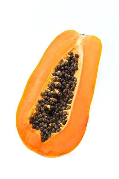 Papaya isolated on white — Stock Photo, Image