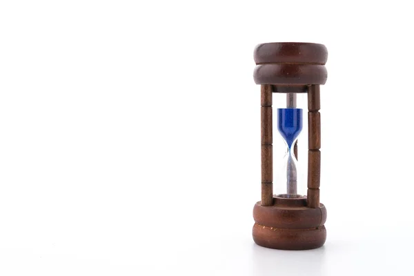 Sand clock hourglass isolated on white background — Stock Photo, Image