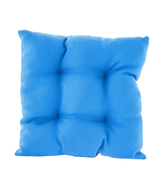 Blue pillow isolated on white background — Stock Photo, Image