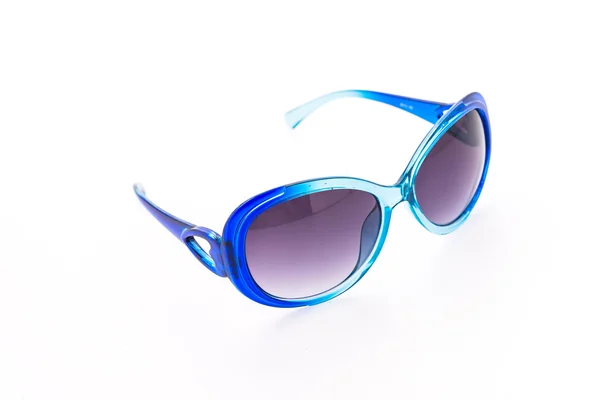 Blå solglasögon isolerad på vit bakgrund — Stockfoto