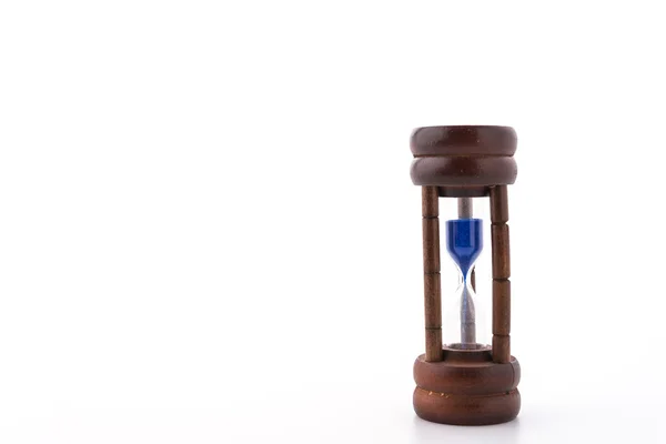 Sand clock hourglass isolated on white background — Stock Photo, Image