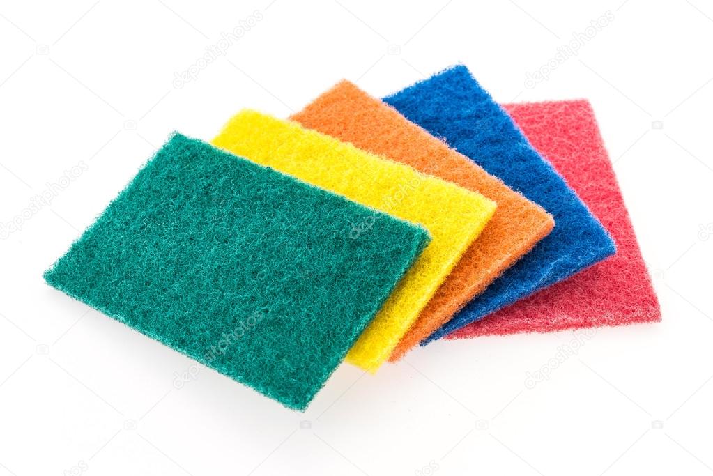 Scouring pad isolated on white background — Stock Photo © mrsiraphol