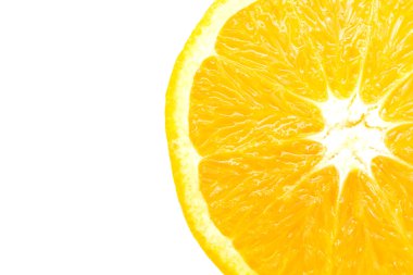 Beyaz üzerine izole edilmiş turuncu