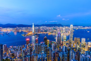 Hong kong-Ağustos 8: victoria Limanı Ağustos 8 sahne, 