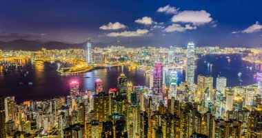 Hong kong-Ağustos 8: victoria Limanı Ağustos 8 sahne, 