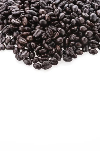 Ziarna kawy izolowane na białym tle — Zdjęcie stockowe