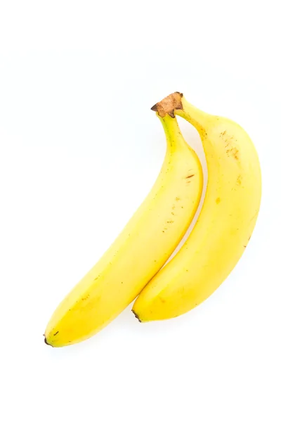 Banana isolada sobre branco — Fotografia de Stock