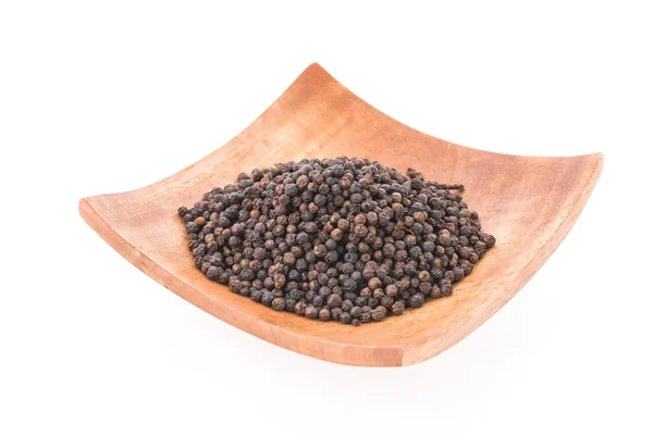 Black pepper isolated on white background — Stock Photo, Image