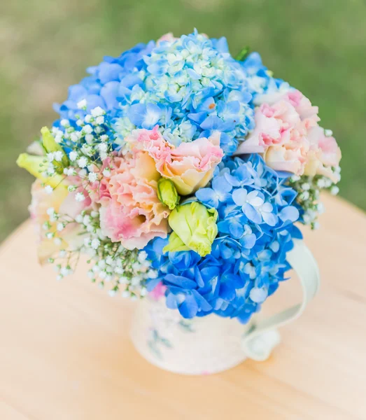 Bukiet kwiatów hortensji — Zdjęcie stockowe