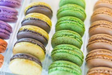 Lezzetli renkli macaroons