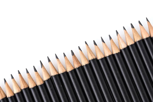 Zwarte potloden — Stockfoto
