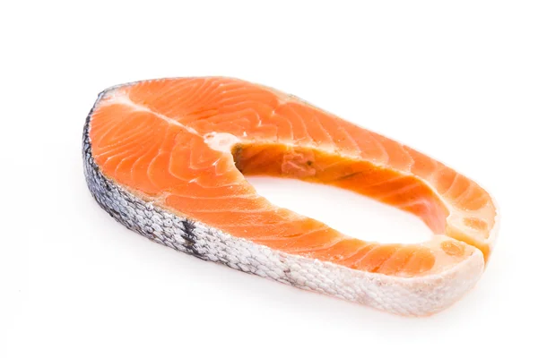 Salmone isolato su bianco — Foto Stock