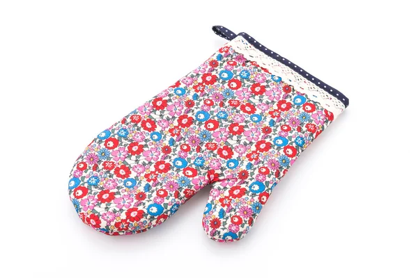 Flower mitten oven glove — Stock Photo, Image