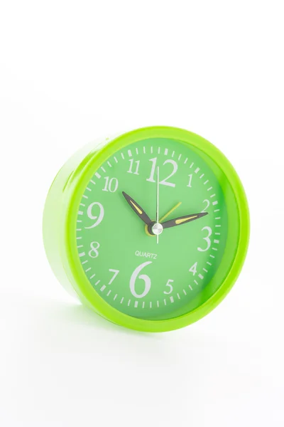 Green clock — Stock Photo, Image