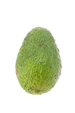 Avokado beyaz üzerine izole