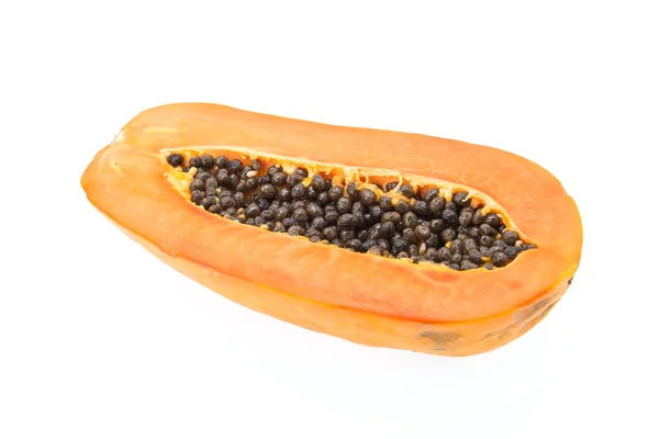 Papaya isolated on white — Stock Photo, Image