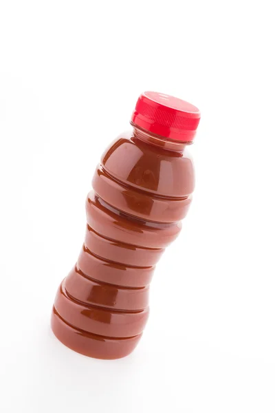 Tomato juice bottle — Stock Photo, Image