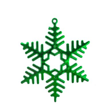 Beyaz arka planda izole edilmiş Noel dekorasyonu