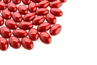 Beyaz arka plan üzerinde izole tablolar hap