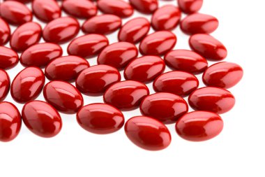Beyaz arka plan üzerinde izole tablolar hap
