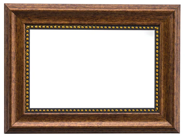 Wooden frame isolated on white background — Stock Photo, Image