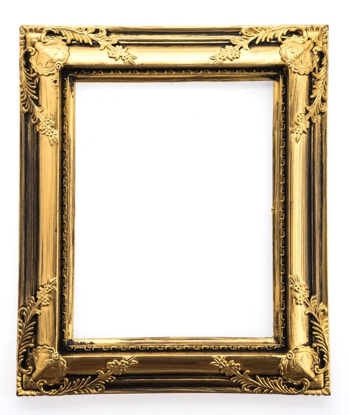 Wooden frame isolated on white background — Stock Photo, Image