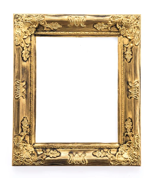 Wooden frame isolated on white background — Stock Photo, Image
