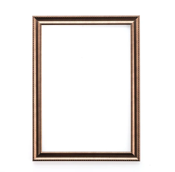 Wooden frame isolated on white background — Stock Photo, Image