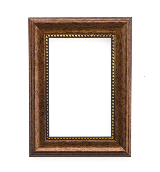 Wooden frame isolated on white background — Stock Photo, Image