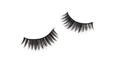 kirpik üzerinde beyaz izole