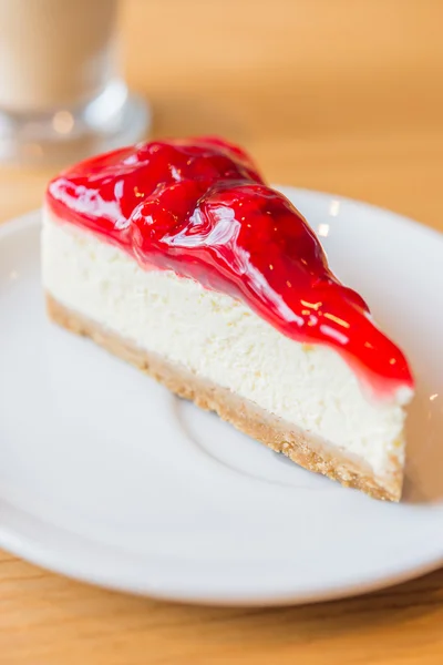 Aardbeien cheesecake — Stockfoto