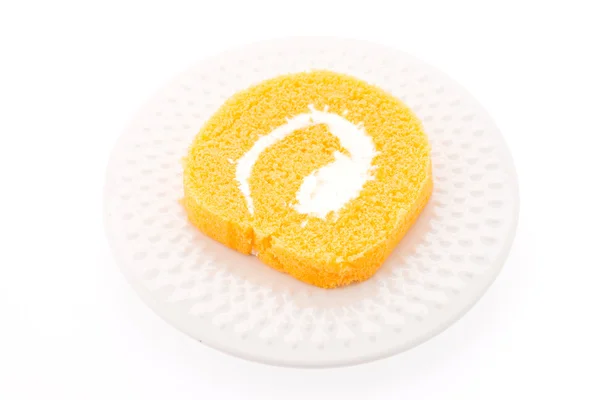 Marmeladenkuchen isoliert auf weißem Hintergrund — Stockfoto