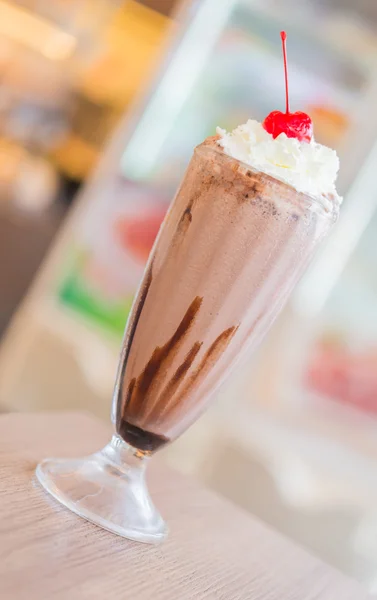 Chocolade milkshake — Stockfoto
