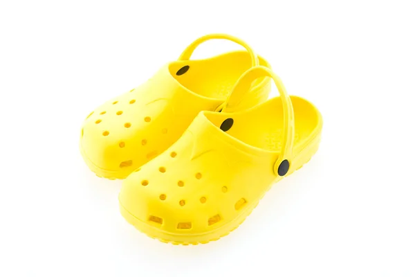 Žlutá sandály — Stock fotografie