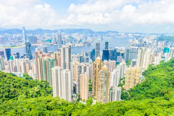 Victoria Harbour v Hong Kongu — Stock fotografie