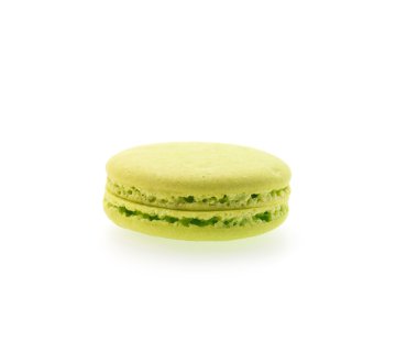beyaz izole macaron