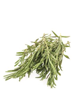 Beyaz arkaplanda biberiye izole edildi