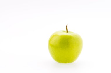 Elma beyaz üzerine izole