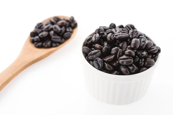 Coffee beans isolated on white background — Stock Photo, Image