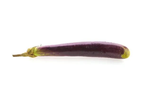 Beyaz arka plan üzerinde izole patlıcan — Stok fotoğraf
