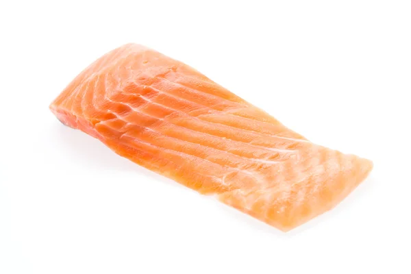 Zalm vlees geïsoleerd op wit — Stockfoto