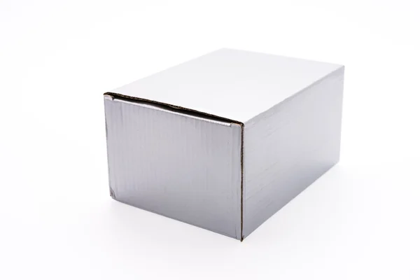 Caja aislada en blanco — Foto de Stock