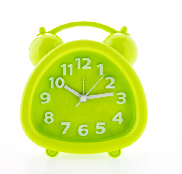 Yeşil çalar saat — Stok fotoğraf