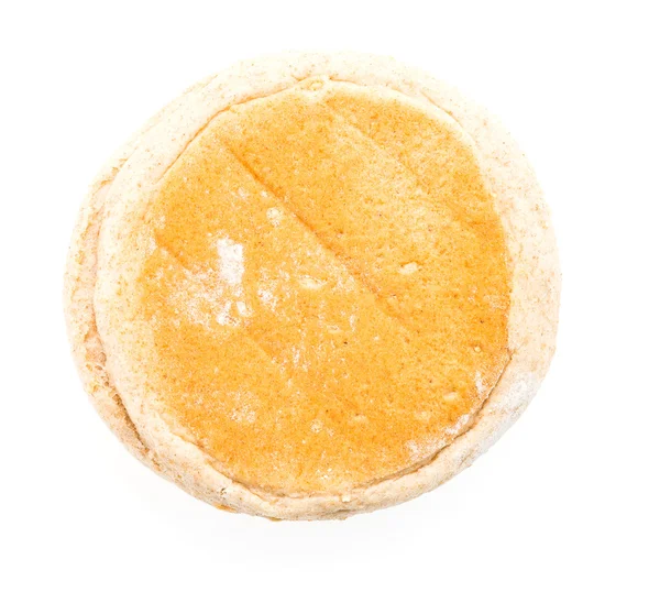 Muffin inglese isolato su bianco — Foto Stock