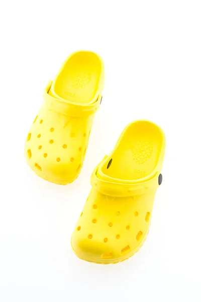 Желтые сандалии — стоковое фото