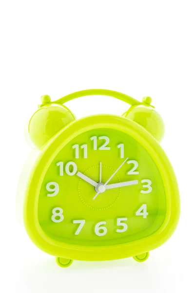 Green alarm clock — Stock Photo, Image